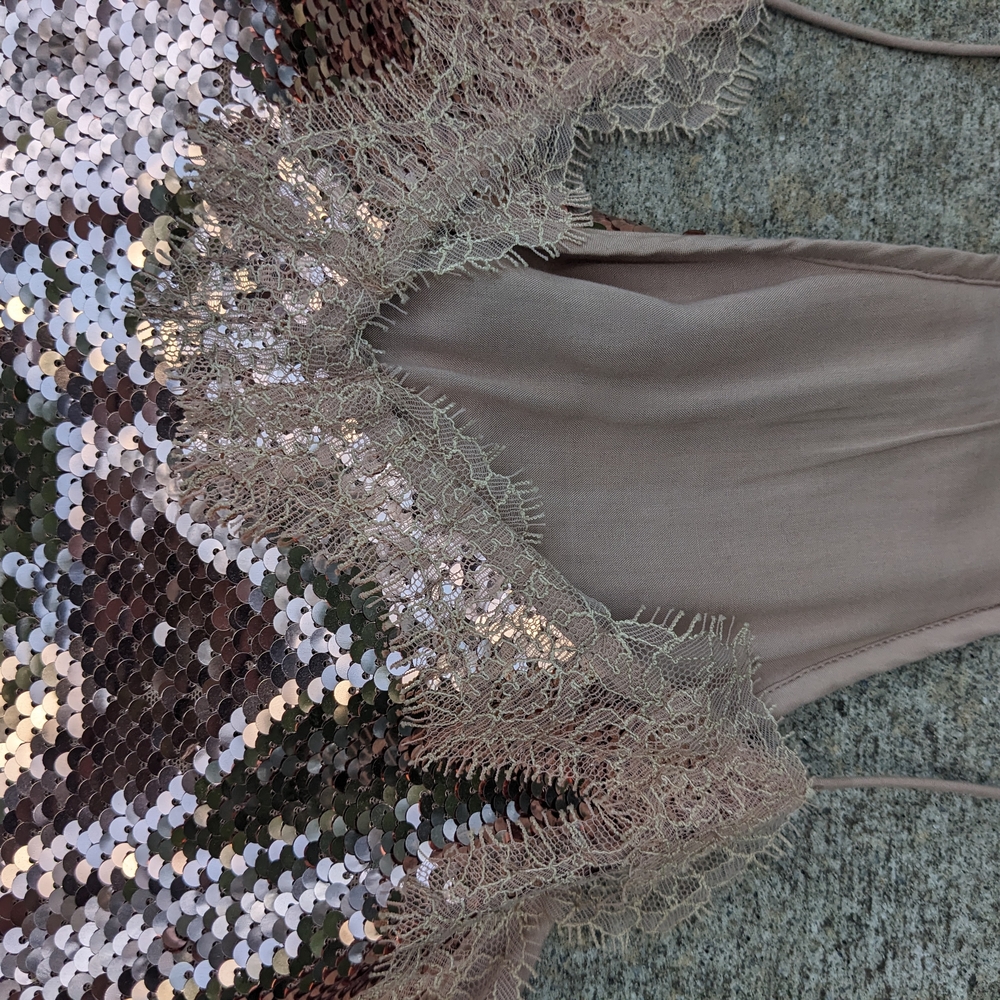 Cami NYC Beige Lace Cami Top
